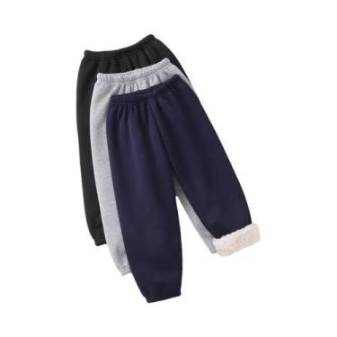 Imagem de Conjunto De Calças De Moletom Quentes E Grossas Para Meninos E Meninas