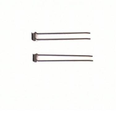 Imagem de Gancheira Dupla Vassoureiro Lx 40 Gondola Amapa Preto Kit 5