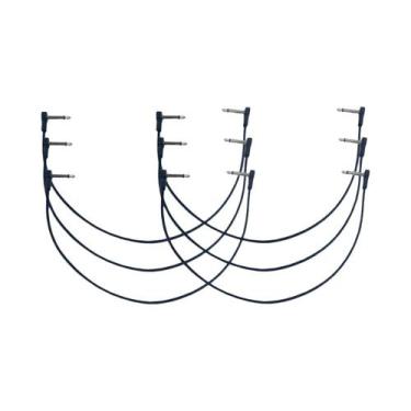 Imagem de Cabo De Pedal Para Guitarra Elétrica Anti-Ruído Com Conector De Ângulo