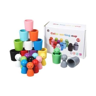 Imagem de Brinquedos De Madeira Montessori Para Crianças, Jogos Educacionais De 