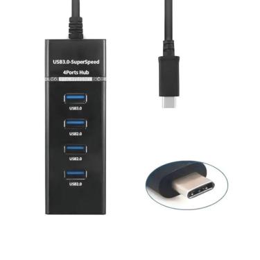 Imagem de Hub USB-C com 4 Portas USB 3.0 XC-HUB-10
