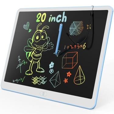 Imagem de KOKODI Tablet LCD para escrita, mesa de desenho colorida para crianças de 50 cm, blocos de desenho eletrônicos reutilizáveis apagáveis, brinquedo educativo e de aprendizagem para meninos e meninas de