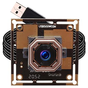 Imagem de ELP Câmera USB com foco automático de 5 mp para computador e Raspberry Pi OV5640 USB2.0 Lightburn Módulo de câmera gravador a laser Smart Embedded Video Webcam, cabo de 1 m para PC, laptop, Jetson