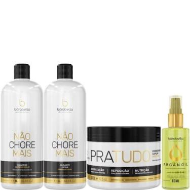 Imagem de Borabella Kit Não Chore 1L + Pratudo 300g + Argan 60ml