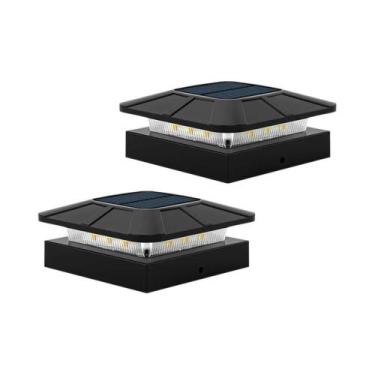 Imagem de Luzes De Poste Solares À Prova d'Água Para Exterior Com LED E 2 Modos 