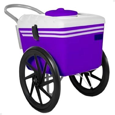 Imagem de Carrinho De Sorvete 300 Picolés T350 Thermototal Roxo com Branco