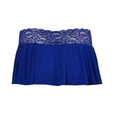 Imagem de Saia Mini De Renda Em Cor Sólida Para Mulheres, Sexy E Ultra Curta, No