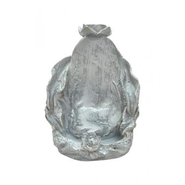 Imagem de Incensário Cascata Folha 11 cm Universal Branco