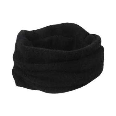 Imagem de Cachecol Tubular Feminino De Lã Merino Quente Para Inverno, Com Design