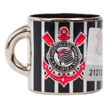 Imagem de Mini Caneca Decorativa Ímã Metal 3.5cm - Corinthians-Unissex