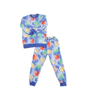 Imagem de Conjunto Soft Menino,menina manga longa, pijama roupa infantil em soft Petenatti, ideal para o inverno, confortável e aconchegante, TAM. 00 a 8.