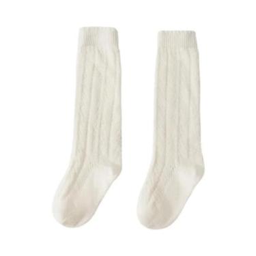 Imagem de Meias Altas De Malha Respirável Para Crianças, Meias Longas De Algodão
