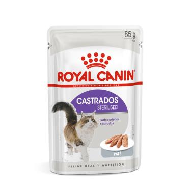 Imagem de Ração Úmida Royal Canin Sabor Patê para Gatos Adultos Castrados Sachê 85G