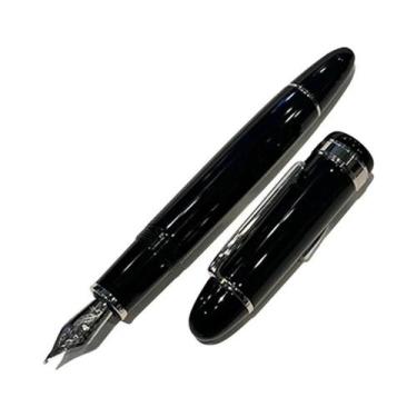 Imagem de Caneta-tinteiro De Luxo JD 129 Com Clipe Dourado E Prateado, Ponta De 