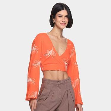 Imagem de Blusa Oh, Boy! Folhagem Bordada Manga Longa Feminina-Feminino