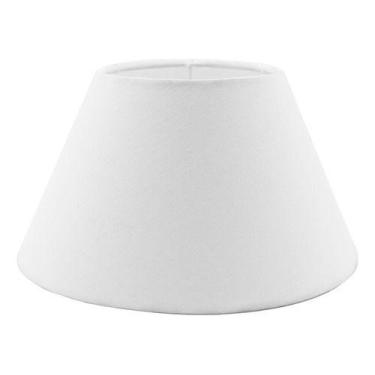 Imagem de Cupula de Abajur luminaria 10x19x11cm Tecido Algodão Soquete nacional 