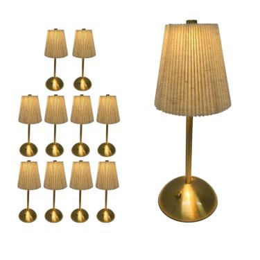 Imagem de Luminaria de Mesa LED Abajur Kit 10 Uni Bateria Recarregavel USB Controle de Intensidade Decoraçao Escritorio Leitura