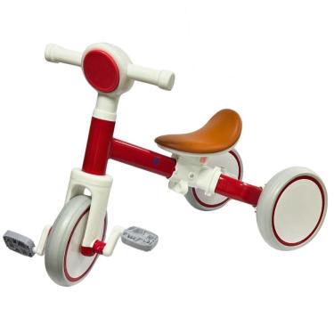 Imagem de Bicicleta Infantil Equilíbrio 2 em 1 Triciclo 3 Rodas sem Pedal Coordenação Vermelha Importway Bw310
