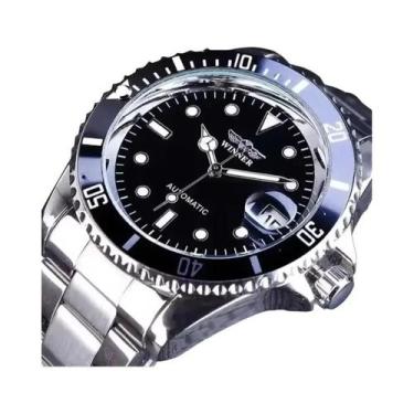 Imagem de Relógio De Pulso Mecânico Masculino Com Ponteiros Luminosos E Data, Pu