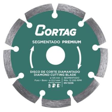 Imagem de Disco Diamantado Segmentado Premium 5" Corte Seco 62136 Cortag - CONST