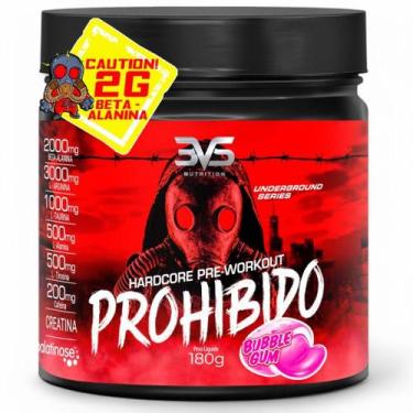 Imagem de Pré Treino Prohibido 180g 3VS Original para Energia e Desempenho Máxim