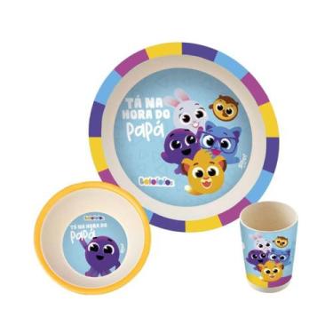 Imagem de Kit Refeição Bolofofos C/ 3 Peças Tá na Hora do Papá - Zoop - Zoop Toy