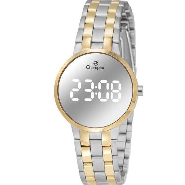 Imagem de Relógio Champion Feminino Digital Dourado E Prata Ch48153s