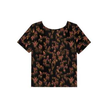 Imagem de Blusa Estampada Com Mangas Curtas Em Viscose Responsável-Feminino