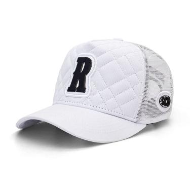 Imagem de Boné Sacudido`s - Alfabeto Letra R - Fogo - Matelassê Branco