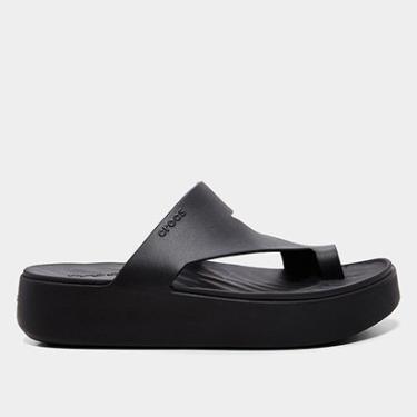 Imagem de Sandália Crocs Getaway Platform Toe Loop Feminina-Feminino