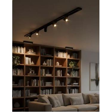 Imagem de Trilho Eletrificado 1,5m 5 Spots 7w Led Bivolt Minimalista Casa Cozinh