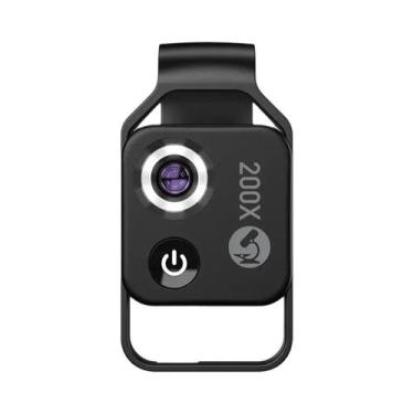 Imagem de Lente De Microscópio De Bolso 200X Com Filtro CPL E Luz LED Para iPhon