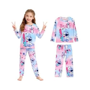 Imagem de Conjunto De Pijamas Anime Para Crianças Com Estampa De Animais, Manga 