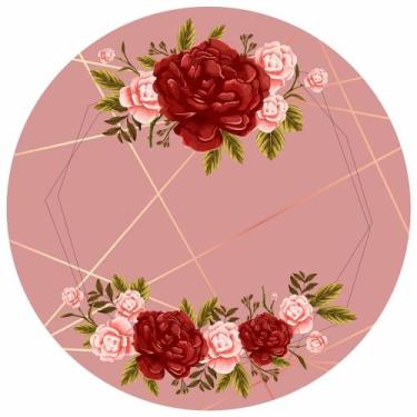 Imagem de Painel Festa Redondo Flores Sublimado 1,50 Diametro 2 - Fantasia Bras