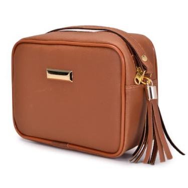 Imagem de Bolsa Quadrada Com Alça de Regulagem - Trend Bags, Caramelo