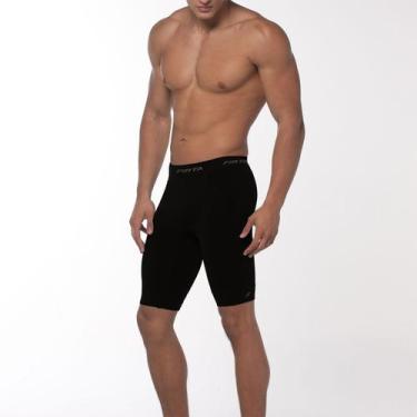 Imagem de Bermuda Térmica e Compressão Finta, Branco, Sem Tornozeleira, P