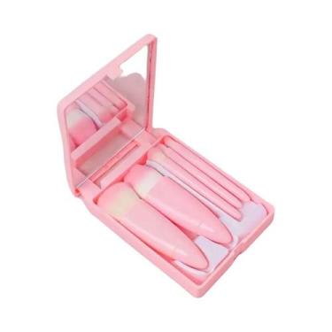 Imagem de Conjunto De Pincéis De Maquiagem Em Tamanho Viagem 5pcs Kit De Pincéis