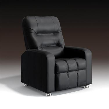 Imagem de Poltrona Do Papai Reclinável Maldivas Corino Fibra Siliconada Preto Star Confort
