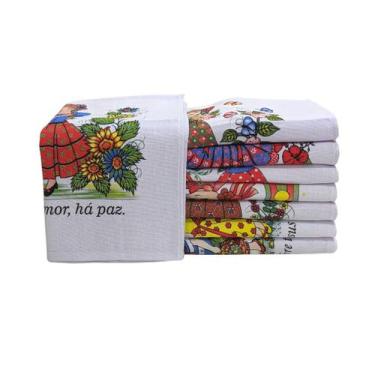 Imagem de Pano de Prato Estampado com Bainha 45x85  - REDESDEDORMIR.COM