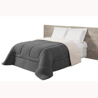 Imagem de Coberdrom Edredom Casal Queen Maya Refilado Sherpa Mantinha - MR Enxov