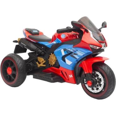 Imagem de Moto Elétrica Infantil Edge Titan 12V até 25kg Vermelha BANG TOYS