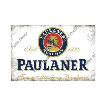 Imagem de Placa De Metal Vintage Da Marca De Cerveja Alemã Putuo Para Decoração 