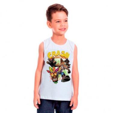 Imagem de Camiseta CRASH BANDICOOT Games Jogos Moda Infantil Roupa Criança 02 - 
