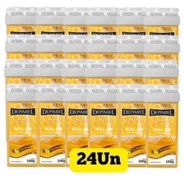 Imagem de Kit 24 Cera Depilatória Roll-on Clássica Depimiel 100g