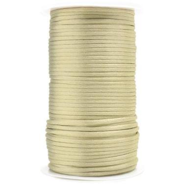 Imagem de Cordão de Cetim Rabo de Rato 4mm 100 Metros - artePunto, MARFIM
