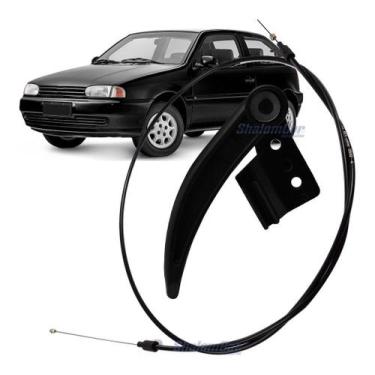 Imagem de Puxador Maçaneta Capo + Cabo Gol Parati Saveiro G2 G3 G4     - SHALOMC