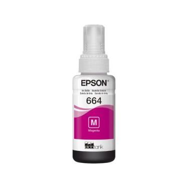 Imagem de Garrafa De Tinta Para Ecotank T664 Magenta Epson Original, Magenta, 70