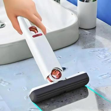 Imagem de Rodinho De Pia Mini Esfregão Mop Limpeza Dobrável Portátil - Genérico