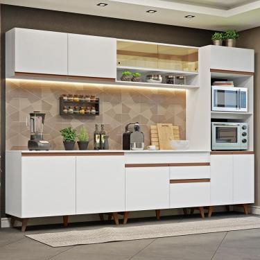 Imagem de Cozinha Completa Madesa Reims 310002 com Armário e Balcão - Branco XV