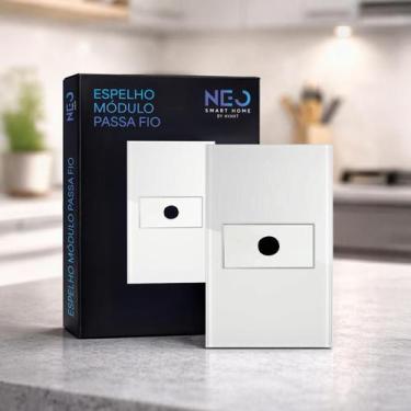 Imagem de Modulo Passa Fio Espelho 4X2 Branco Cod: 291991010 Neo Avant